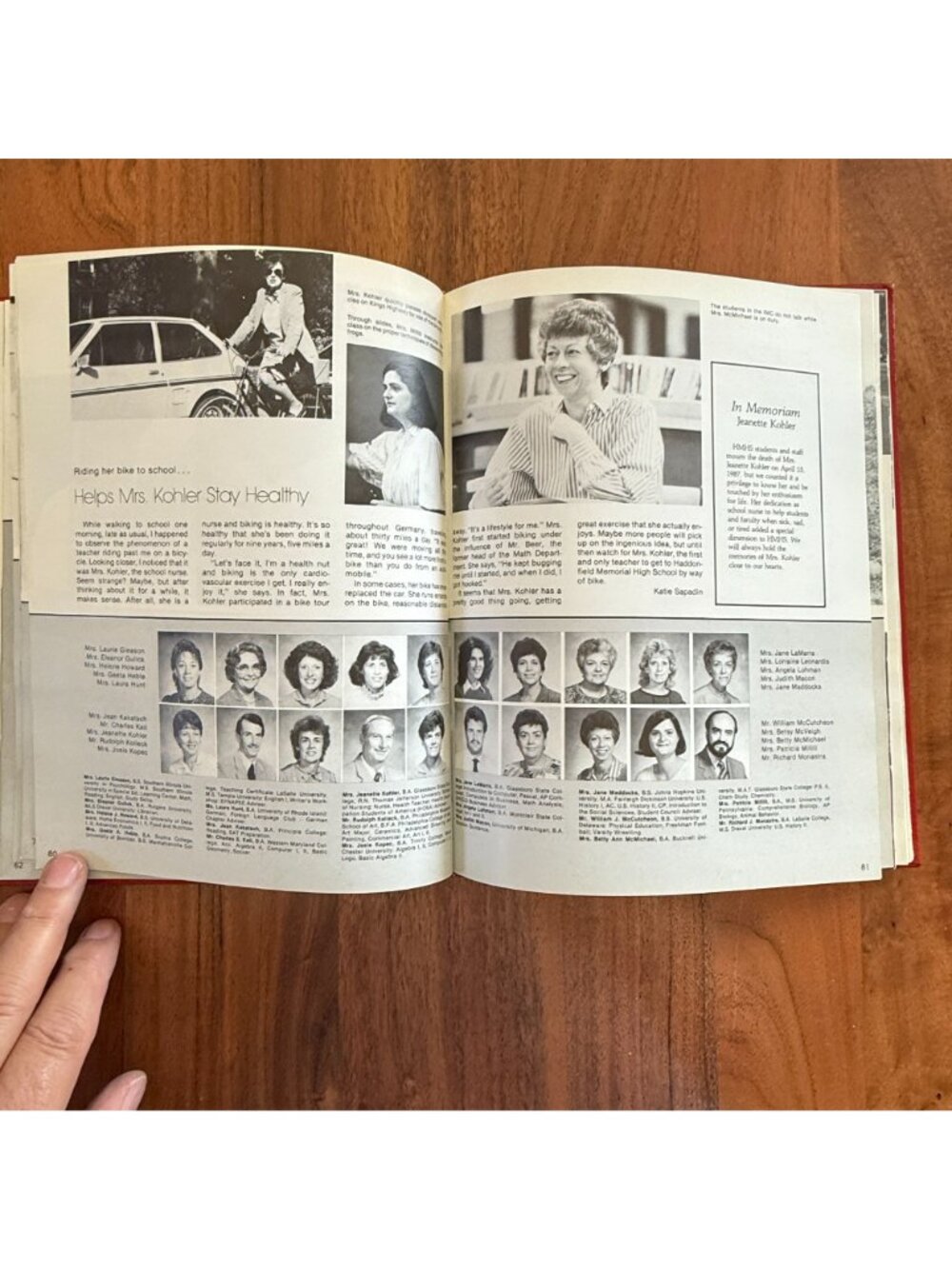 1987 Haddonfield Memorial High School NJ Yearbook Shield Signed Annual - Picture 6 of 9